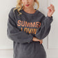 SUMMER LOVIN Graphic Textured Pullover Sweatshirt