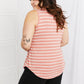 Zenana Find Your Path Full Size Sleeveless Striped Top