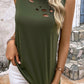 Cutout Round Neck Tank