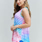 Heimish Love Yourself Full Size Multicolored Striped Sleeveless Round Neck Top